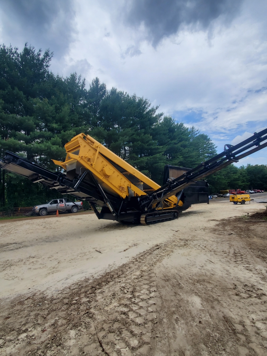 Dumptruck after paint remediation